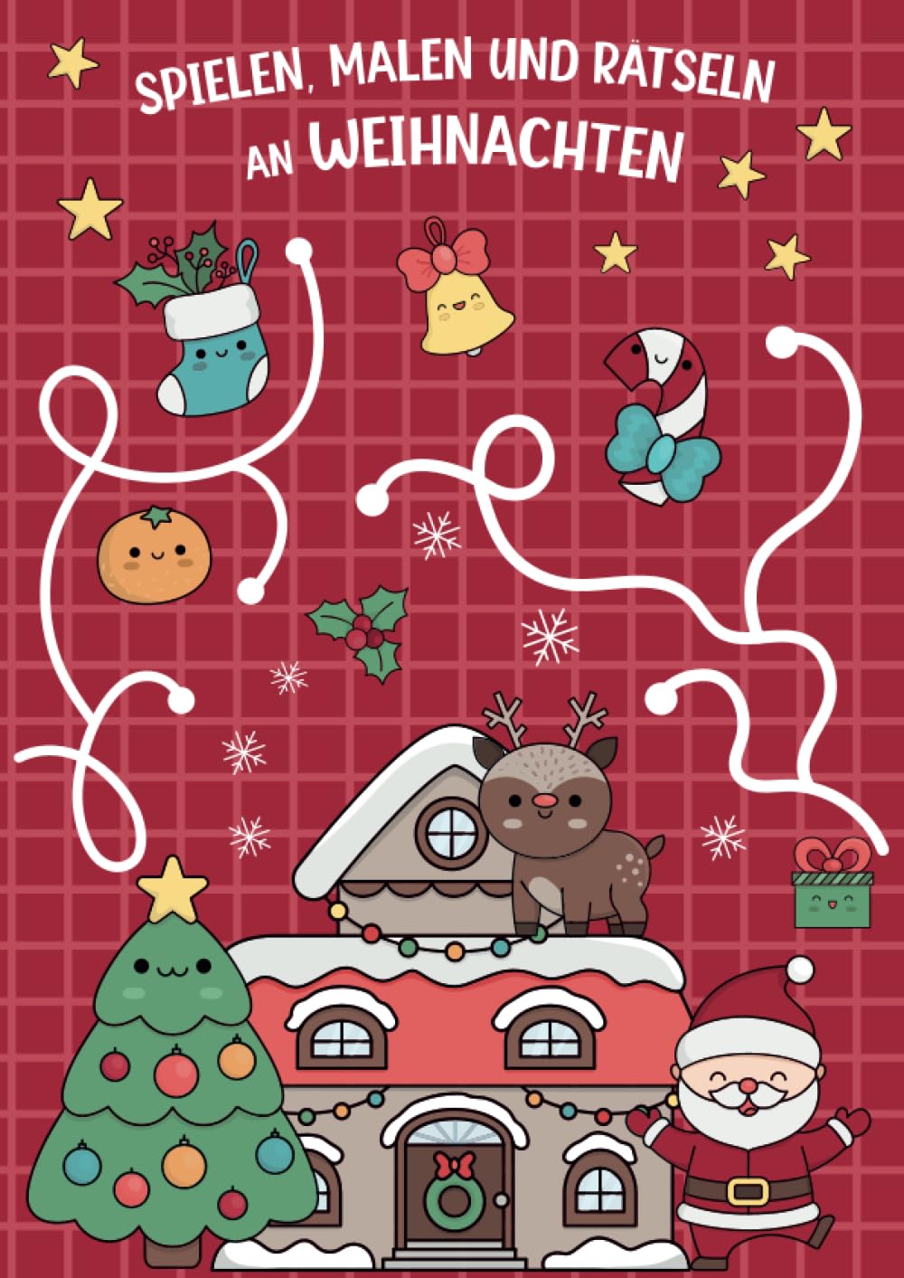 Spielen, Malen und Rätseln an Weihnachten; Malbuch; Rätselbuch: Weihnachtsmalbuch für Mädchen und Jungen - spannende Rätsel zum Ausmalen für Grundschulkinder - Weihnachtsgeschenk - ab 6 Jahre Arts & Music