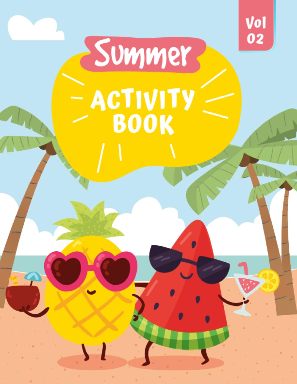 Summer Activity Book, Crayon Colors Bring Drawings Alive: Creative How to Draw and Shadow Matching Game! Volume 2 Tiptoi & Games