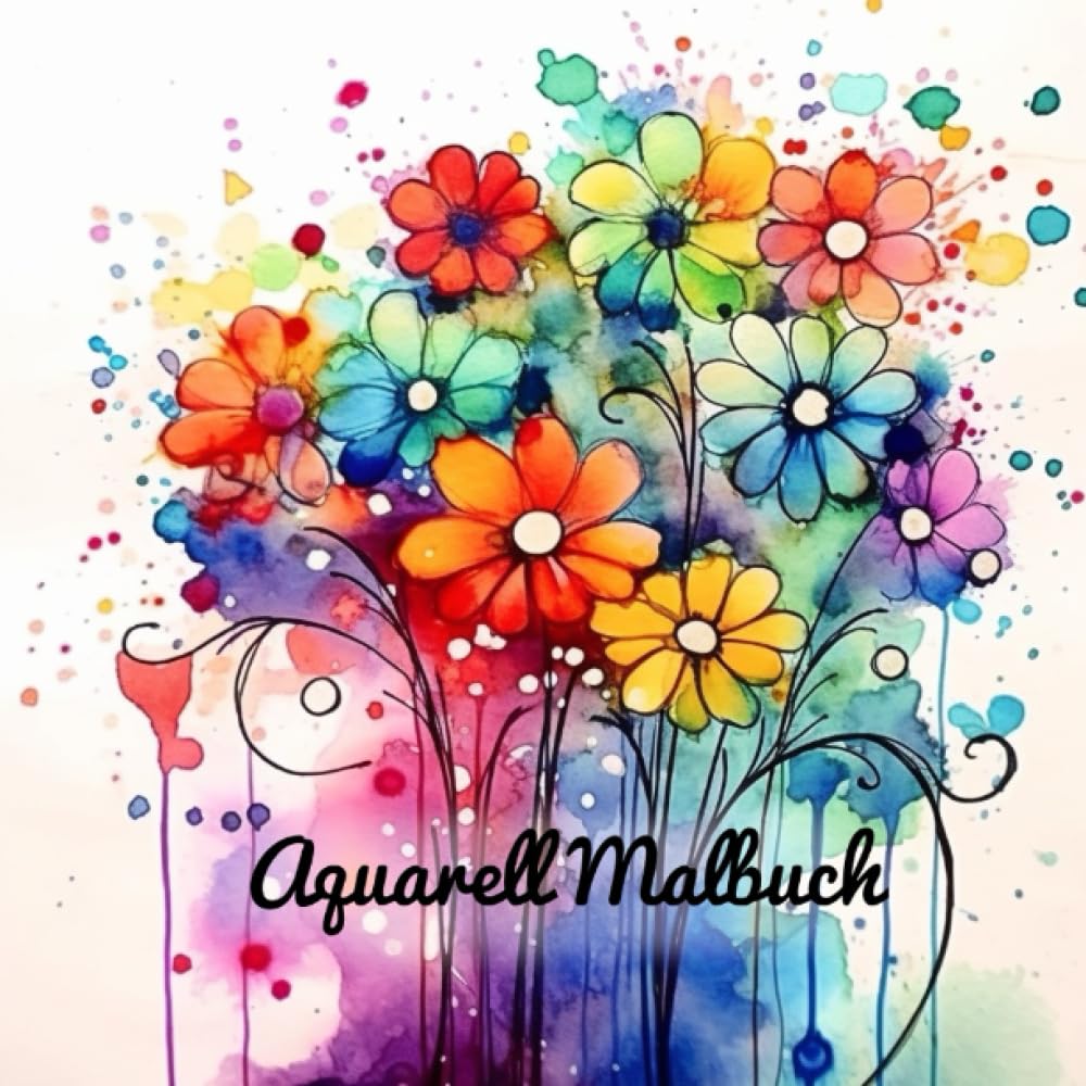 Aquarell Watercolor Malbuch für Erwachsene: Umgekehrtmalbuch - Linien malen (besonders kreative Malbücher) Hobbies & Crafts