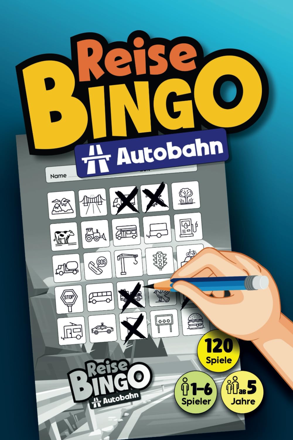 REISE BINGO "Autobahn": DAS Reisespiel gegen Langeweile bei Autofahrten, Urlauben, Reisen und Ausflügen | für Kinder ab 5 Jahre (REISE BINGO für ... für Auto, Zug, Flugzeug und Schiff) Learning & Reference