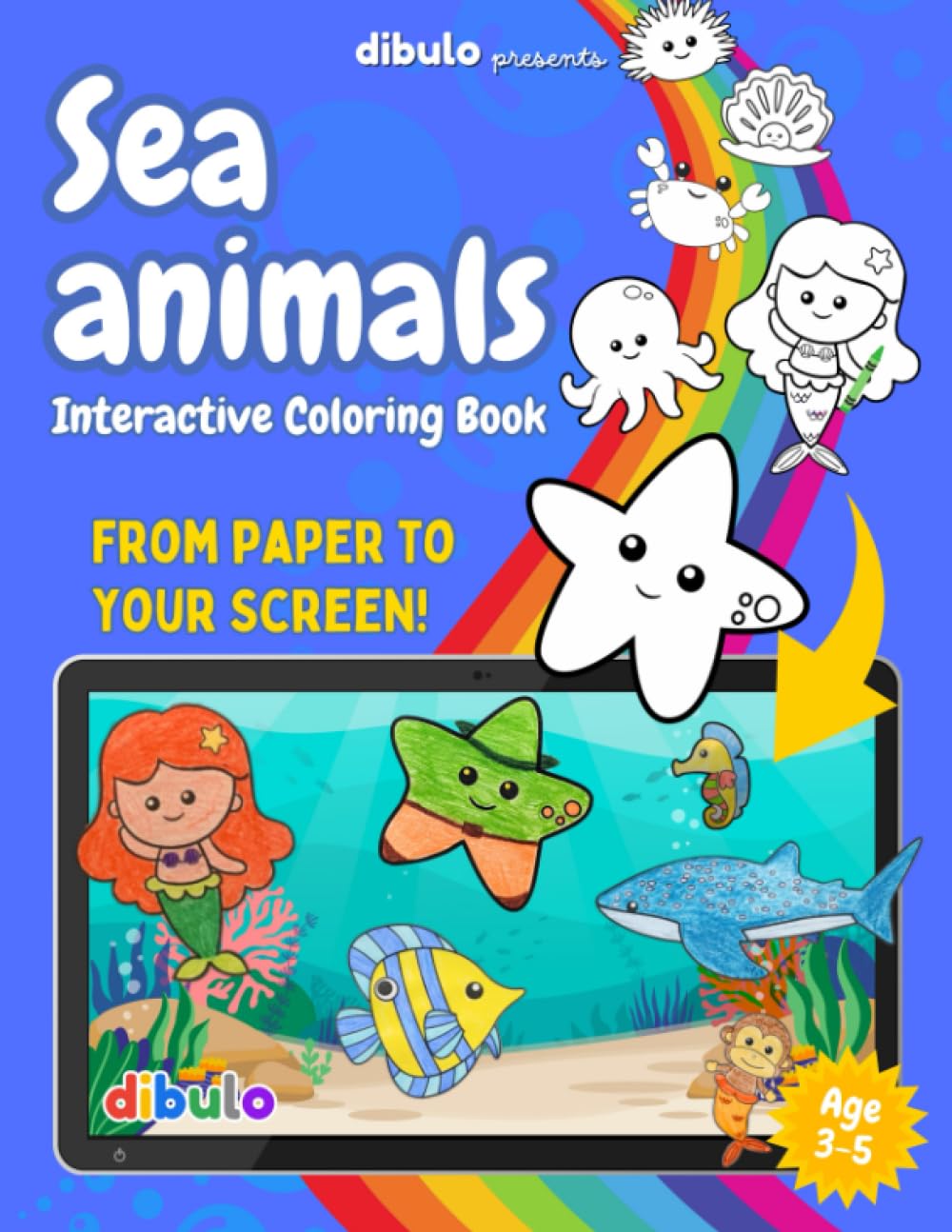 Dibulo SeaLand Templates - Age 3-5: A coloring book which brings your drawings alive Novels & Short Stories