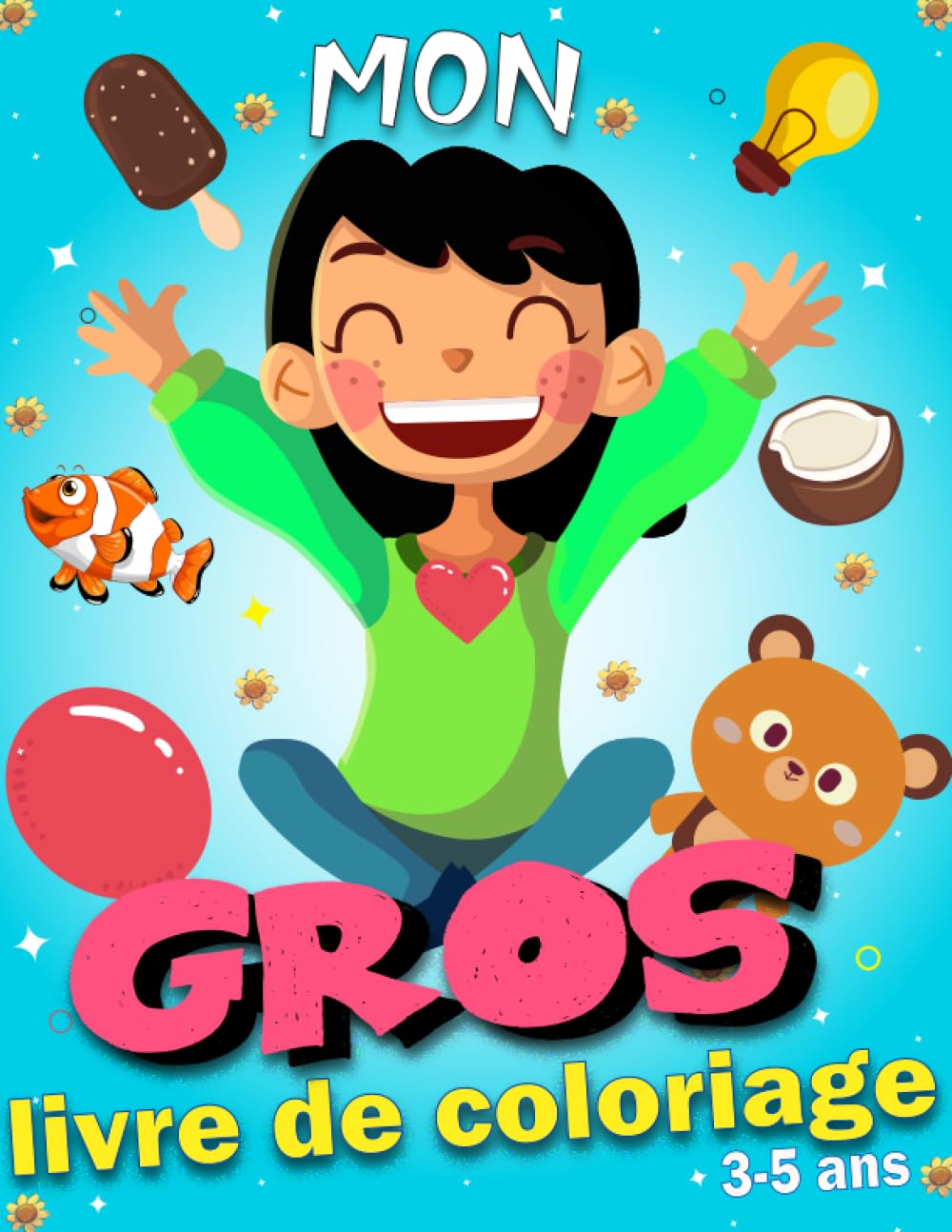 Mon Gros Livre de Coloriage 3-5 ans: 50 illustrations Mignons et Facile à Colorier pour Enfants book