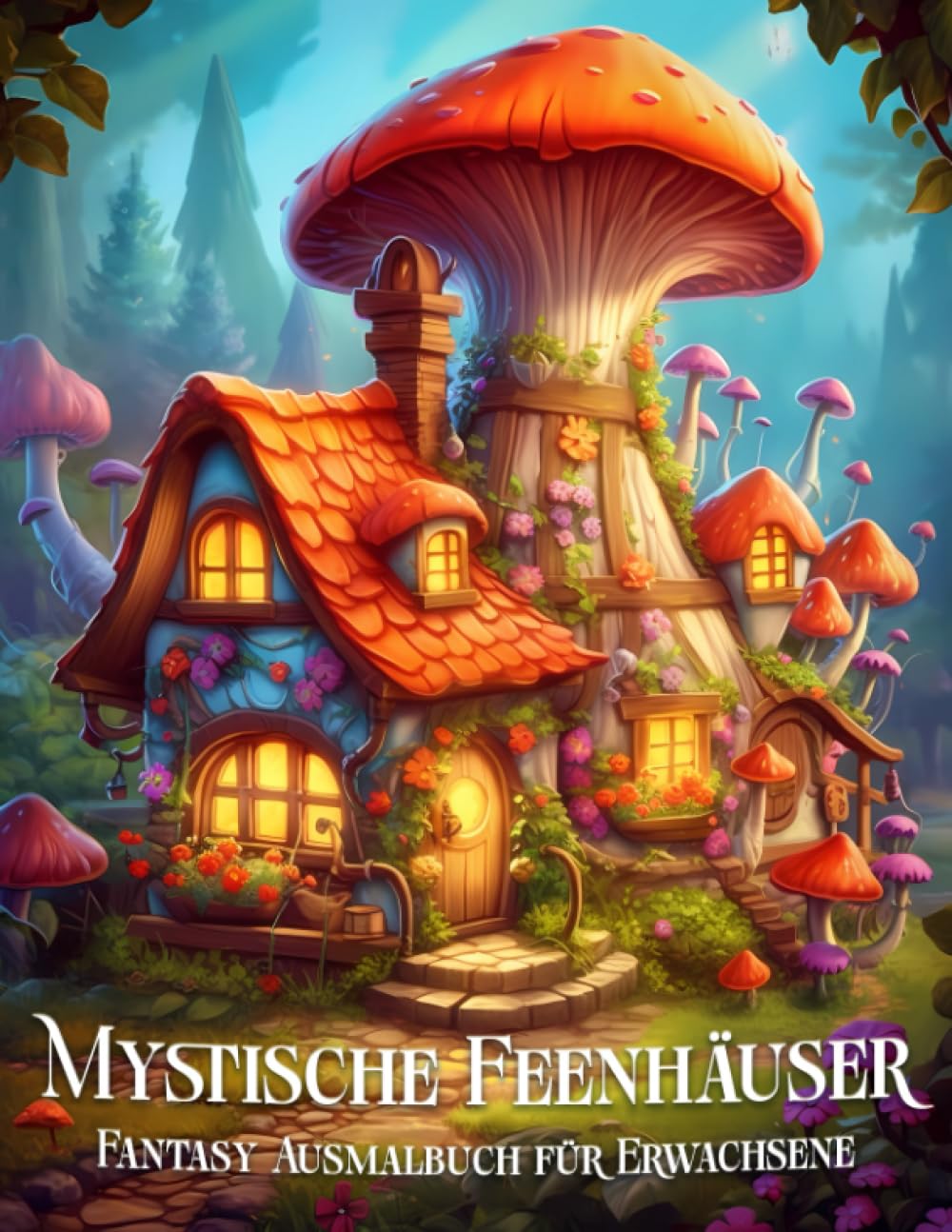 Mystische Feenhäuser Fantasy Ausmalbuch für Erwachsene: Skurrile Märchenarchitektur-Malvorlagen zur Entspannung und zum Stressabbau Hobbies & Crafts
