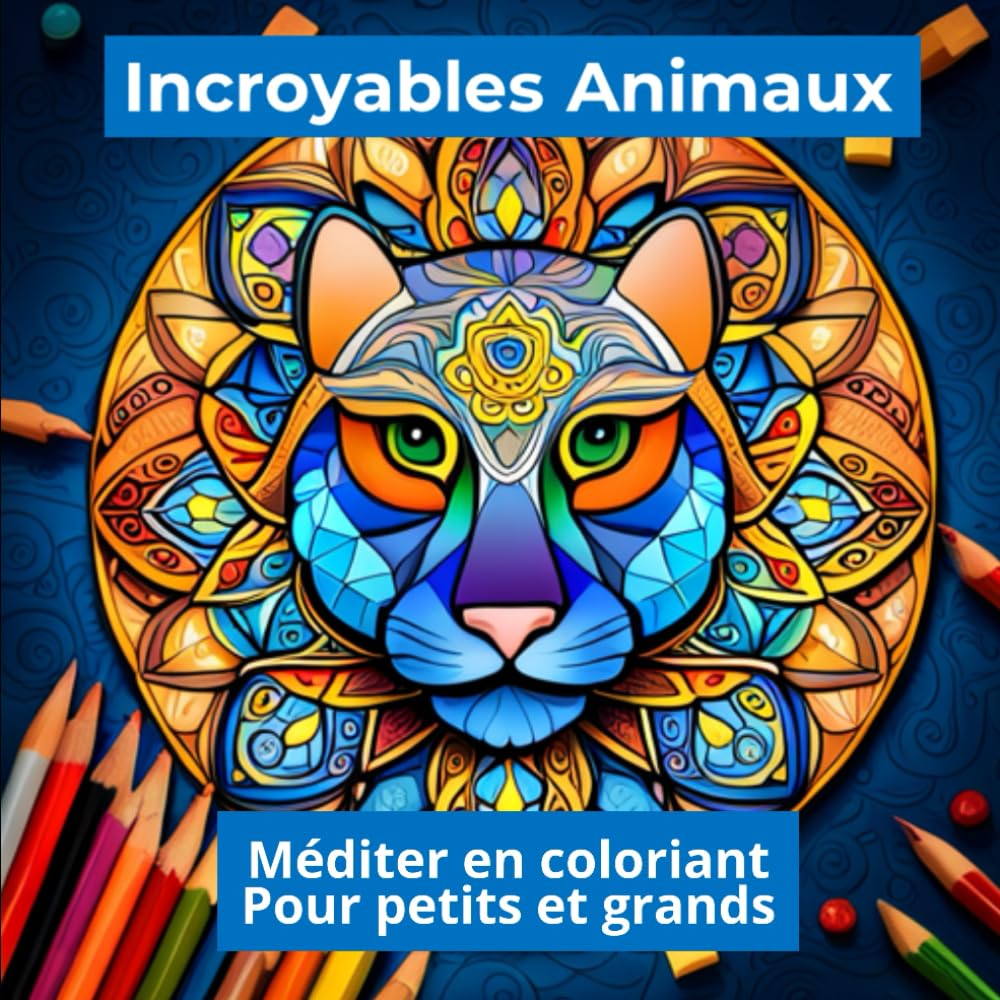 Animaux sauvages: livre de coloriage pour adulte avec animaux Mandala (Panthère, Tigre, Jaguar...) book
