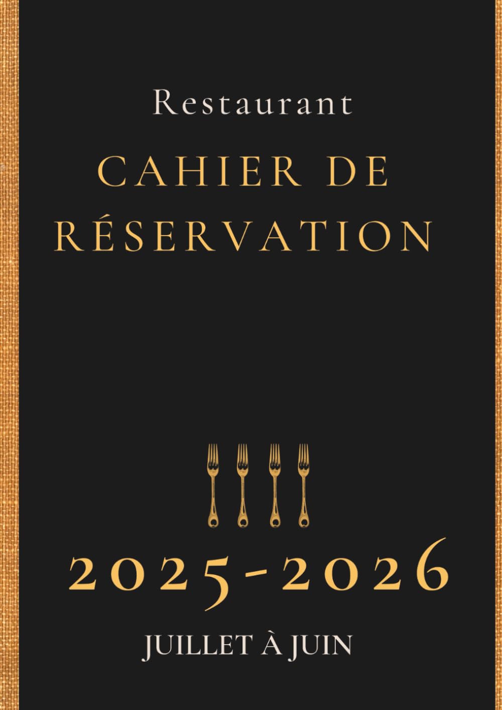 Cahier de réservation restaurant: Une page par jour, format A4 book