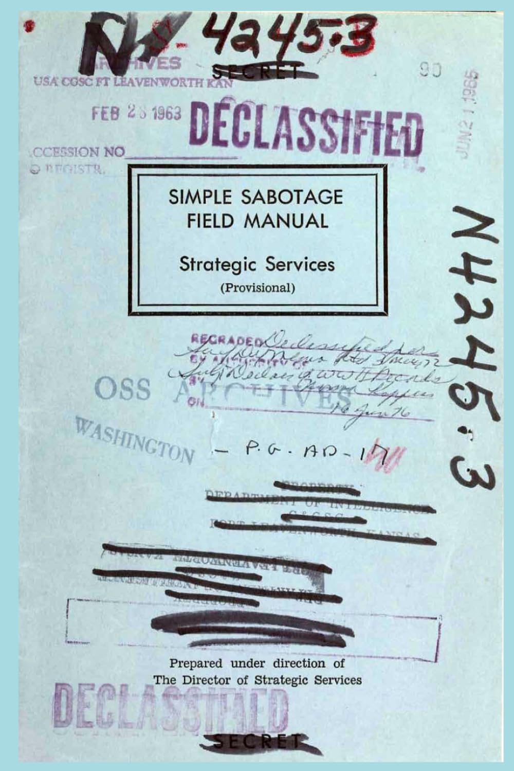 Simple Sabotage Field Manual Hobbies & Crafts