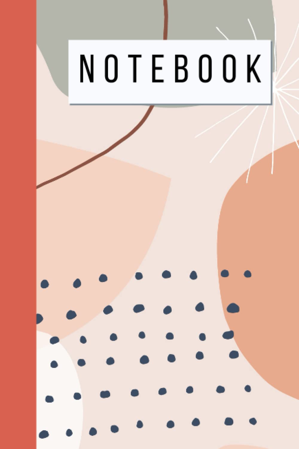 Abstract Notebook 120 Page Wide Ruled Paperback (6x9 inch) Essays & Short Stories