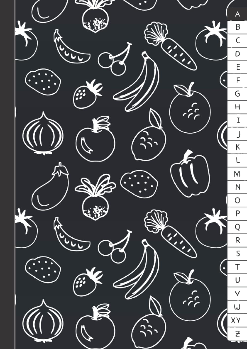 Rezeptbuch Zum Selberschreiben Mit Register A-Z Schwarz: DIN A4 | 200 Seiten - 100 Blatt book