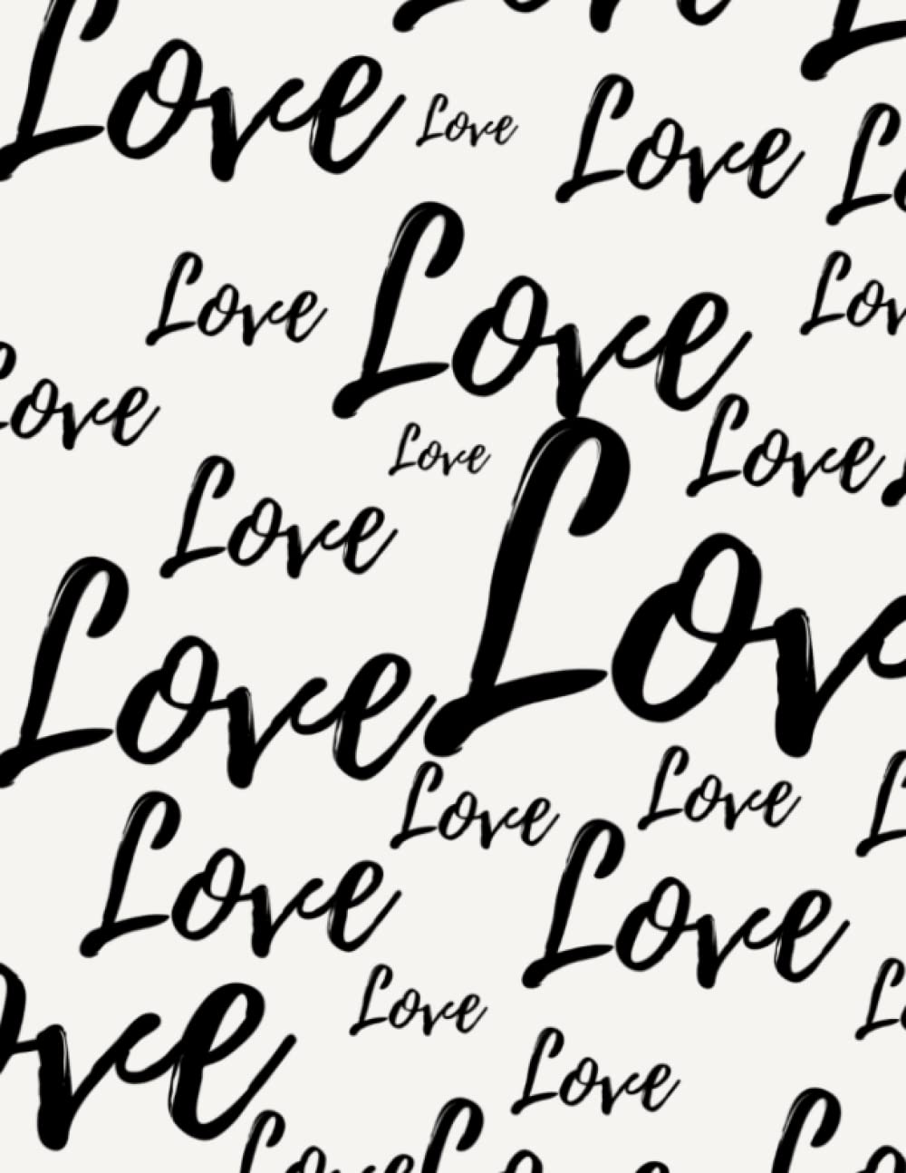 Love Font Notebook, Love Love Love Books