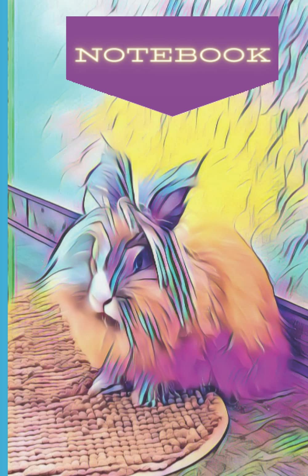 Notebook: Keep calm and love rabbits, colorful college ruled 100 pages, 5.5 x 8.5 in Film, Art & Culture