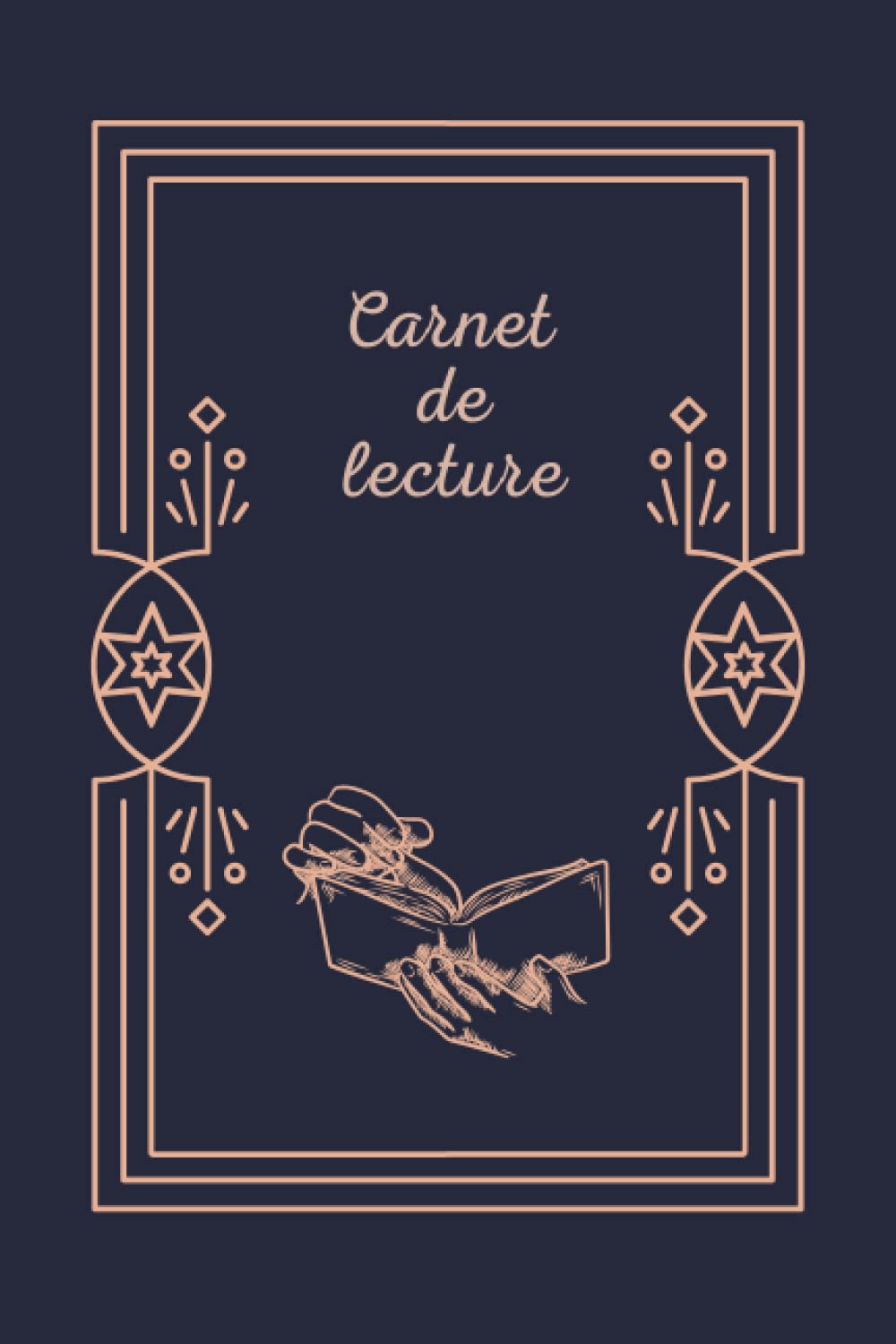 Carnet de lecture: cahier de suivi de lecture à remplir/100 fiches à completer/journal de bord pour les lecteurs passionnés de livres/bibliothèque(15,24x22,86cm-120pages) book