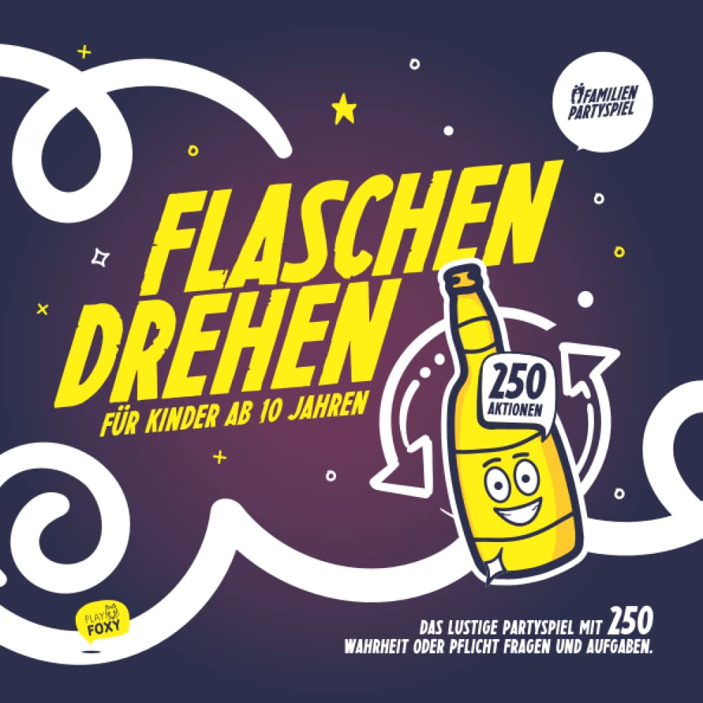Flaschendrehen für Kinder ab 10 Jahren: Das lustige Partyspiel mit 250 Wahrheit oder Pflicht Fragen und Aufgaben. Parents & Children