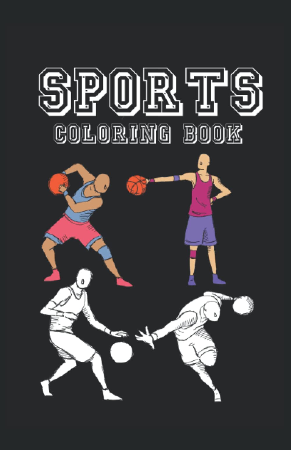 Sports Coloring Book: Coloring Book Sports 39 pagine, dimensioni 13. 97 x 21. 59 (DIN A5) book