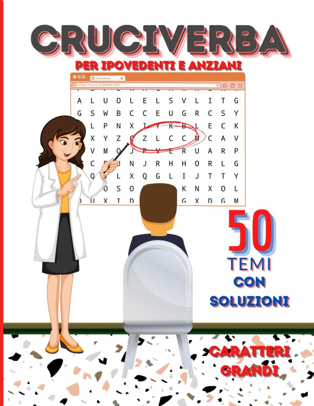Cruciverba Per Ipovedenti: Libro Di Parole Intrecciate Con 50 Temi Diversi Da Trovare Maaxi Caratteri Grandi Facili Per Adulti E Bambini book