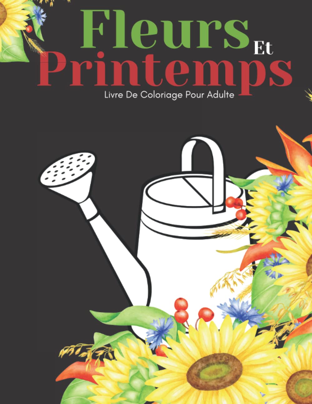 Fleurs Et Printemps Livre De Coloriage Pour Adulte: Beaux Grands Dessins Faciles Pour Les Personnes Âgées Et Les Débutants…Livre De Coloriage Pour Les Personnes Âgées book