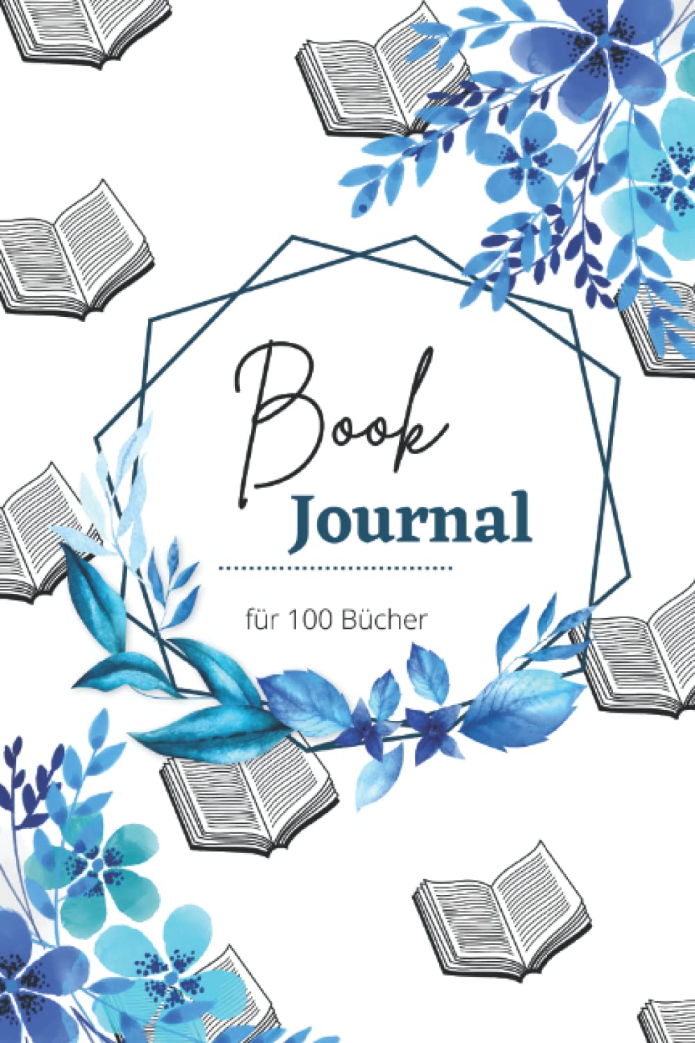 Book Journal: für 100 Bücher in schwarz-weiß Books