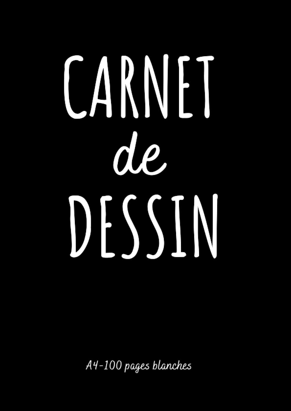 carnet de dessin: cahier a4 100 feuilles blanches | bloc vierge pour notes, esquisses, croquis, portraits, paysages au crayon ou fusain ou pastel | ... ado, idéal artiste étudiant Beaux Arts book