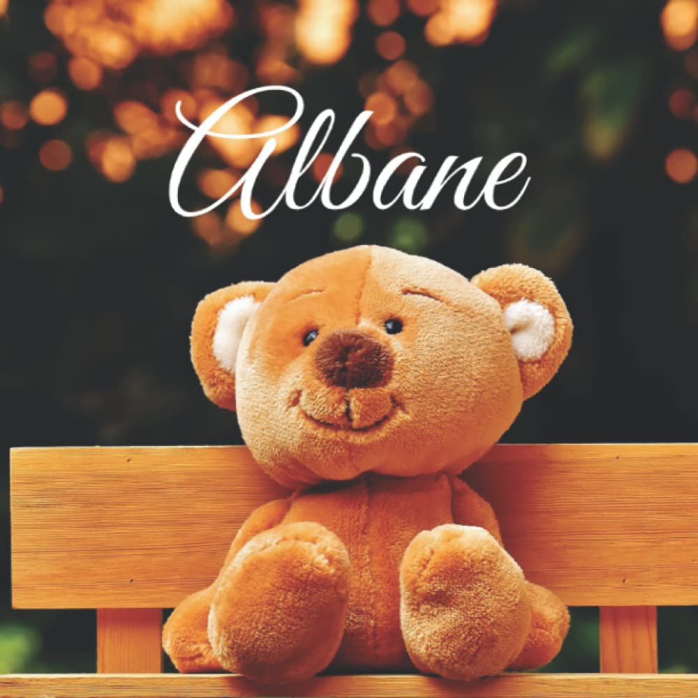 Albane: Souvenirs de naissance - album à compléter et personnaliser avec vos photos - format 21X21 book