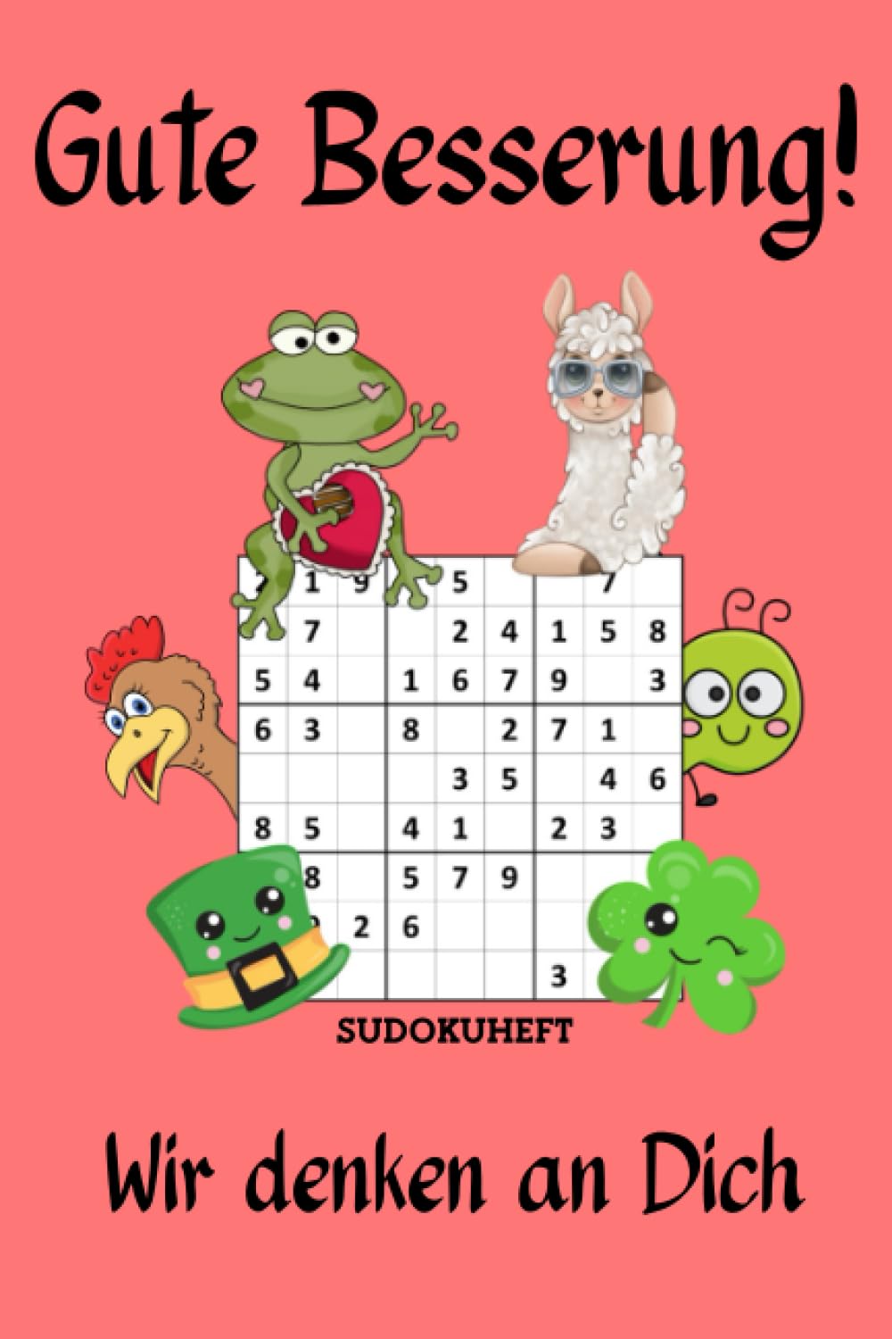 Gute Besserung! Sudokuheft - Wir denken an Dich: Sudoku Genesungsgeschenk zur Aufmunterung und Krankenhaus Mitbringsel für Jung und Alt Health, Nutrition & Fitness