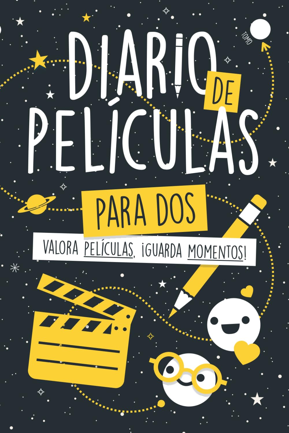 Diario de películas para dos - Valora películas y guarda momentos: Cuaderno de registro en pareja, amigos, amigas, familia... book