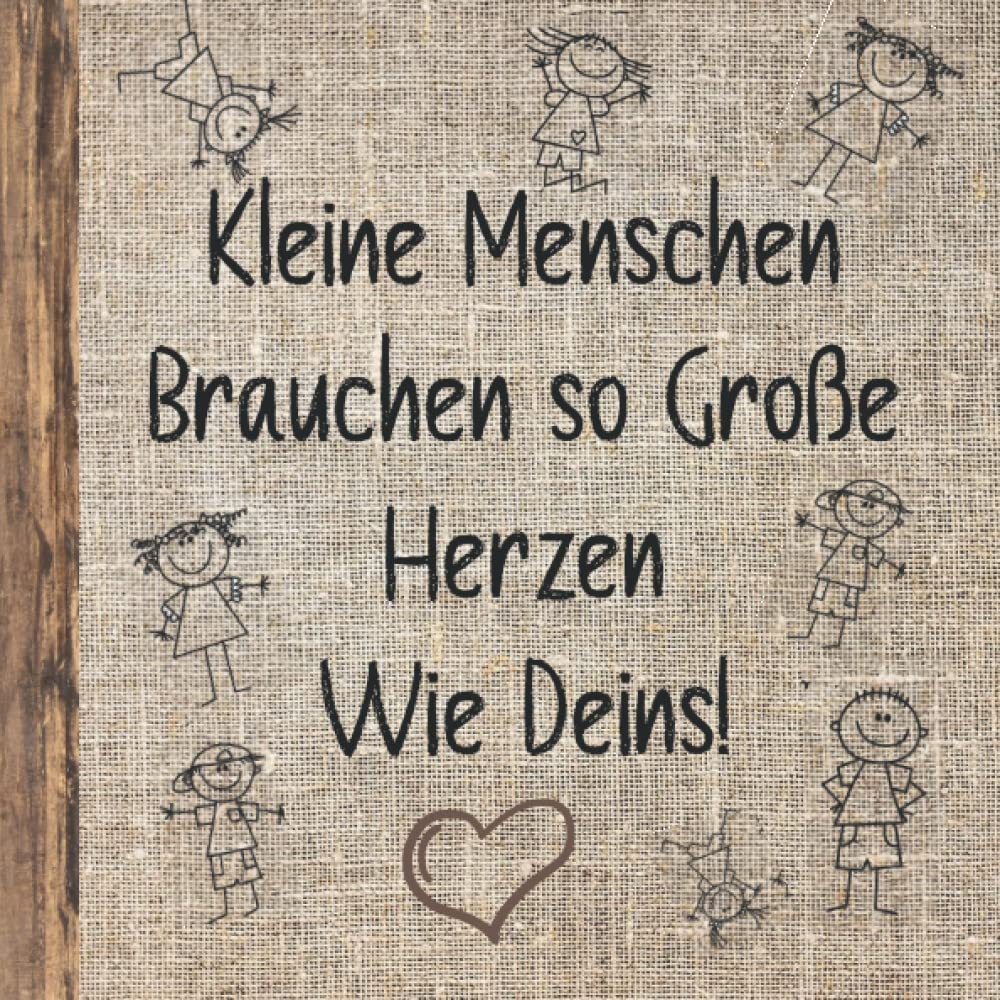 Vielen Dank für dein Großes Herz / Geschenk für Erzieherin, Erzieher / Abschied vom Kindergarten / Kita Geschenk / Abschiedsgeschenk Kita / Beste Erzieherin oder Erzieher Parents & Children