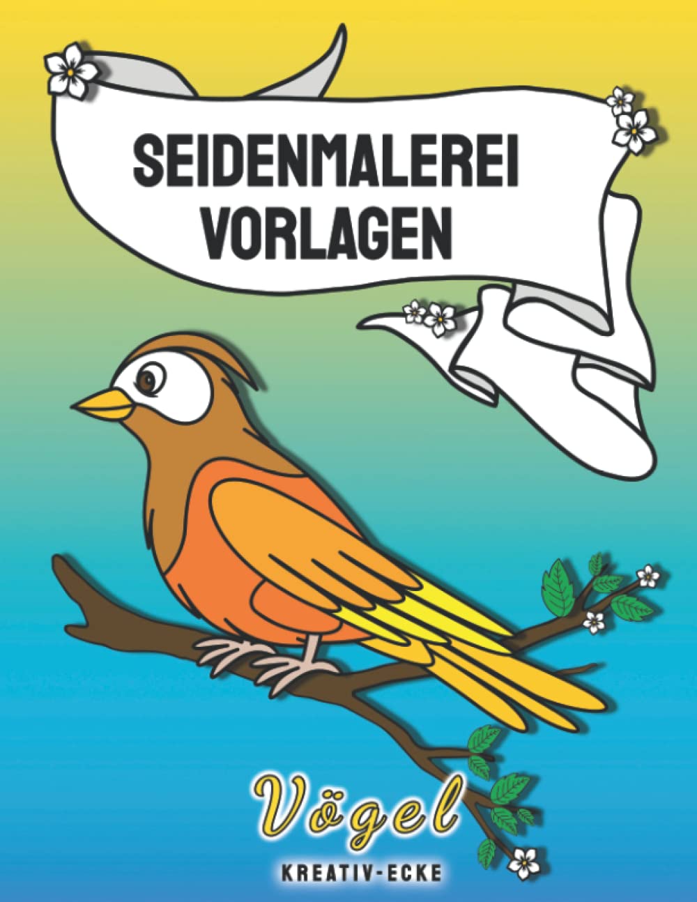Seidenmalerei Vorlagen - Vögel: mehr als 35 wiederverwendbare, abwechslungsreiche & liebevoll gestaltete Vogel-Motive für Tücher aus Seide - für Erwachsene und Kinder ab 5 Jahren Hobbies & Crafts
