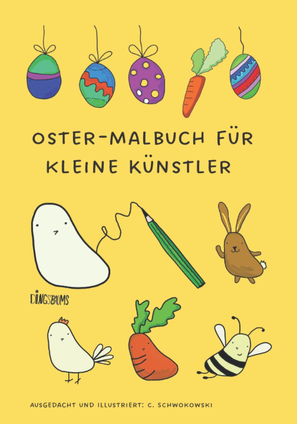 Oster-Malbuch für kleine Künstler: Kreatives Mitmachbuch für Kinder. Osterkörbchenfüller. Einstimmung auf den Frühling und das Osterfest. Geschenkidee. Manga