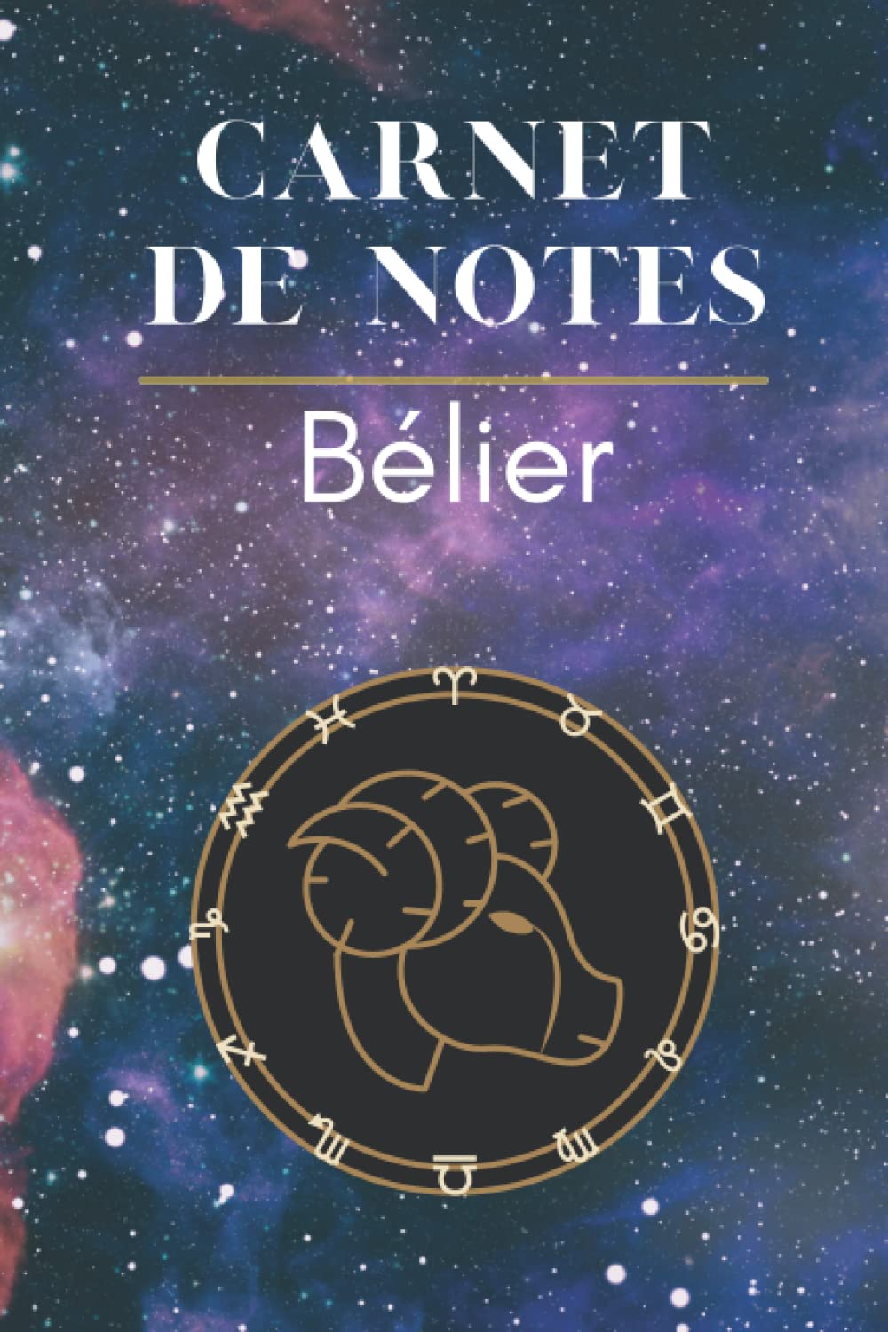 SIGNE DU ZODIAQUE BELIER CARNET DE NOTES: Journal de notes l Journal A5 ligné original de 100 pages l Une belle idée de cadeau d’anniversaire book