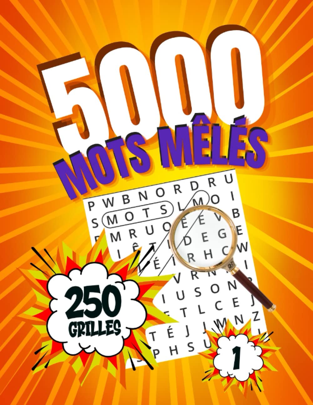 5000 Mots Mêlés: 250 Grilles, Gros Caractères, pour Adultes et Seniors, Vol.1 Leisure & Fun