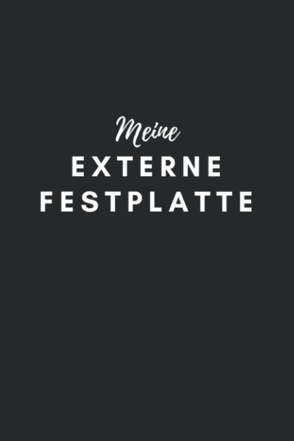 Meine externe Festplatte: lustiges Notizbuch | 120 karierte Seiten | ca. DIN A5 | Notizblock, Tagebuch, Planer mit lustigem Spruch book