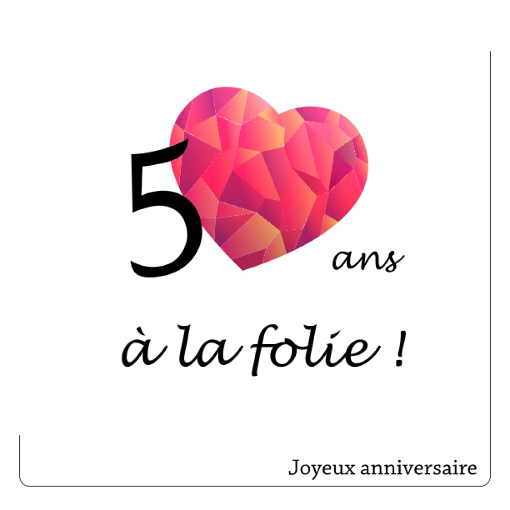 50 ans à la folie ! Joyeux anniversaire: Joyeux anniversaire 50 ans, Livre d'or de mon anniversaire, 100 pages, Format carré 21.59 x 21.59 cm book