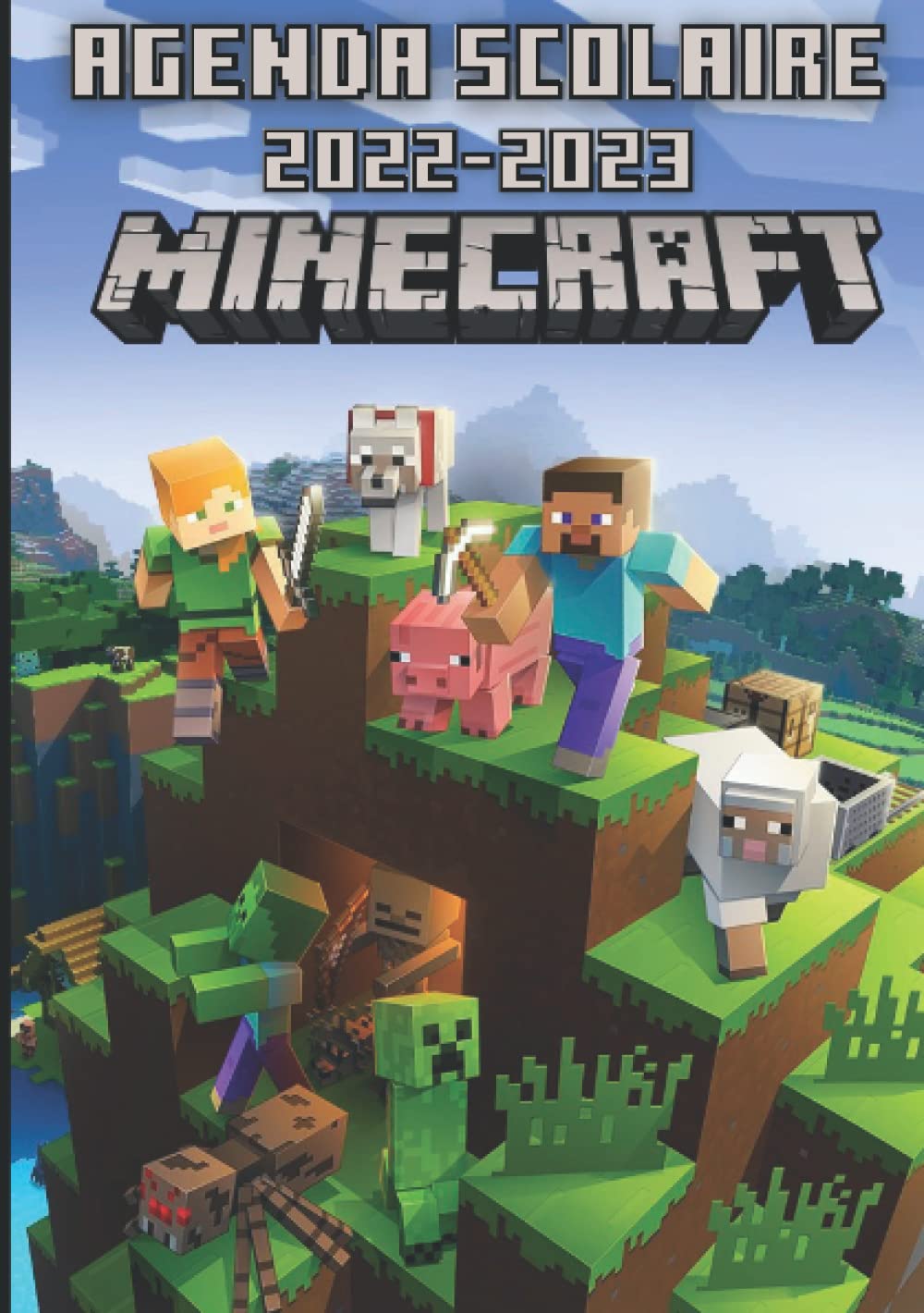 Agenda Scolaire 2022-2023 Minecraft: de Septembre à Août pour Fille Garçon Primaire Collège Lycée études supérieures Etudiant Enseignant | Couverture ... Gaming Format A5 14.8 x 21 cm en Français book