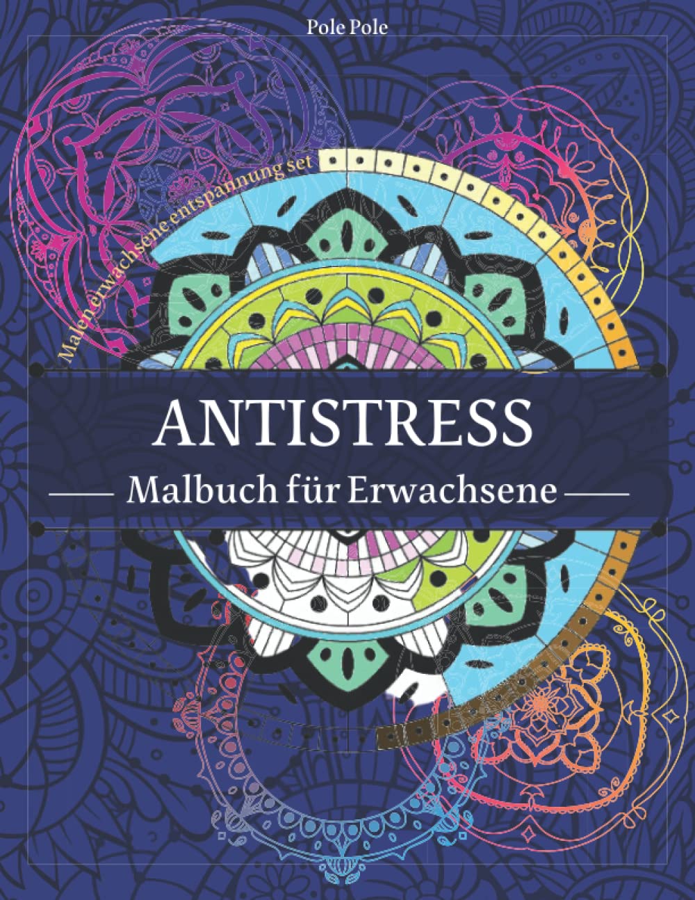 Antistress Malbuch für Erwachsene: Entspannung buch a4 mit mandala, landschaft, blumen, tiere, linien zum malen. Riesen ausmalbuch zum malen. Malen erwachsene entspannung set Architecture