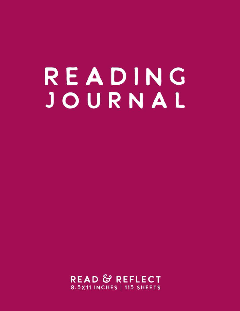 Reading Journal: Dark Pink Softcover Book Tracker by schoolnest Study Guides
