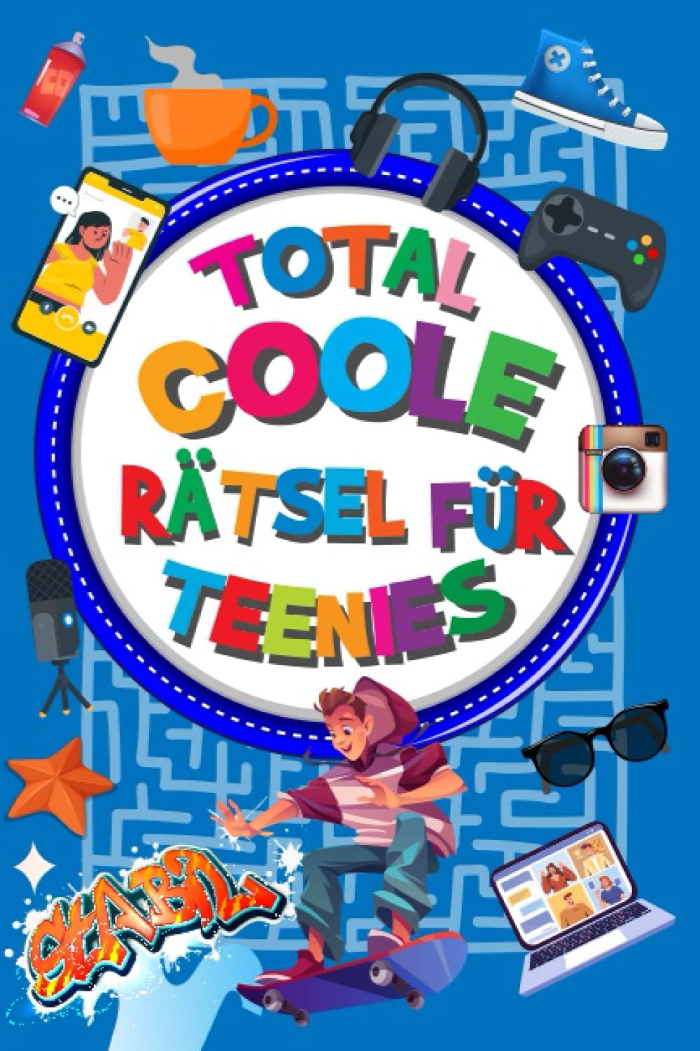 Total coole Rätsel für Teenies: Cooles Rätselbuch für Teenager ab 12: Wortsuchrätsel, Sudoku, Kreuzworträtsel, Logicals, geheime Botschaften, Bomben ... Schüttelwörter... (Kinderrätsel ab 8 Jahre) Parents & Children