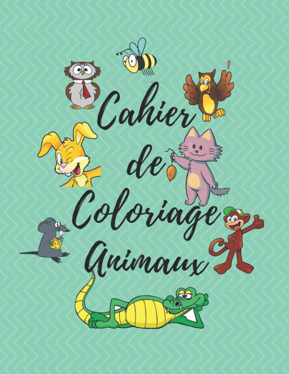 cahier de coloriage animaux: coloriage pour enfant 8.5 x 11 inches 68 pages book