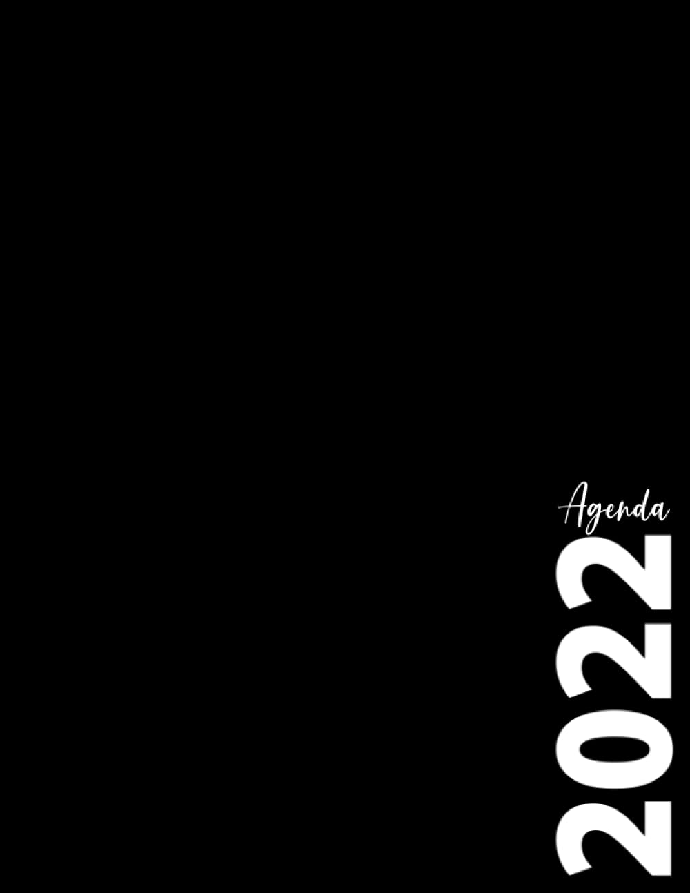 Agenda 2022: Journalier 365 jours 1 page par jour , 12 mois de janvier à décembre 2022, format A4. book