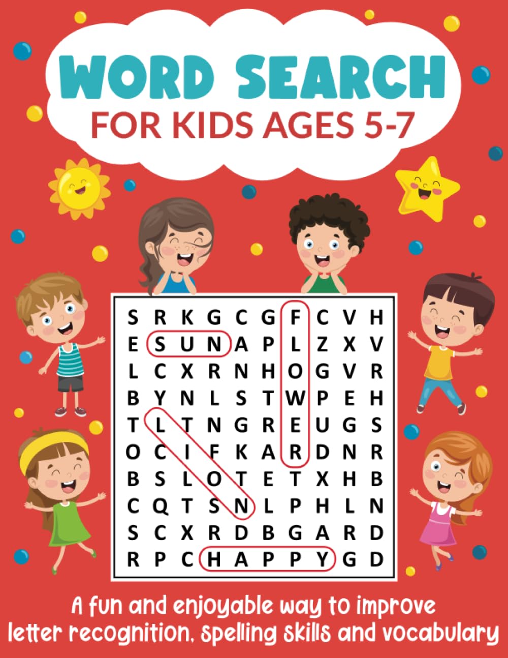 Word Search for Kids Ages 5-7: A Fun and Enjoyable Way to Improve Letter Recognition, Spelling Skills and Vocabulary: (Gift Idea for Boys and Girls) Tiptoi & Games
