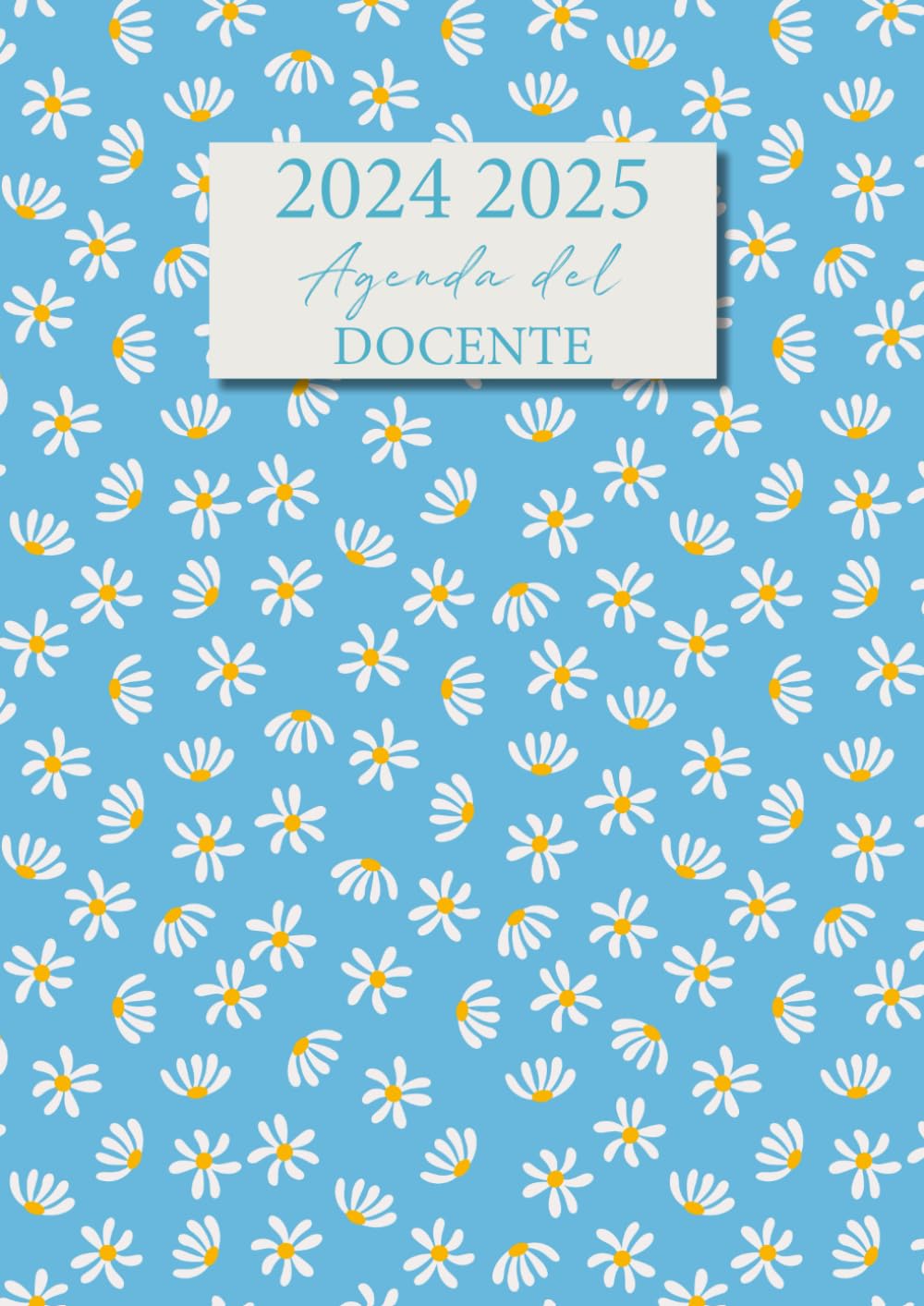 Agenda del Docente: Registro del Professore | Formato A4 | Agenda Settimanale per Insegnante | Anno Scolastico | Copertina Fiori Margherita Learning & Reference