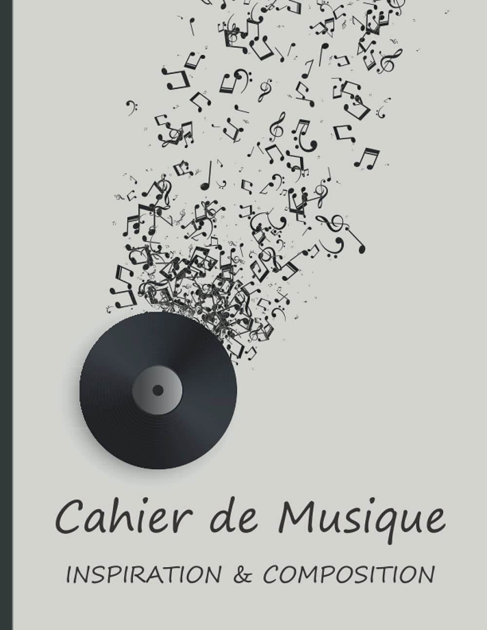 Cahier de Musique INSPIRATION & COMPOSITION: Carnet de partitions et papier manuscrit ; 12 portées par page , 120 pages , carnet de musique pour ... les musiciens, débutants ou professionnels, book