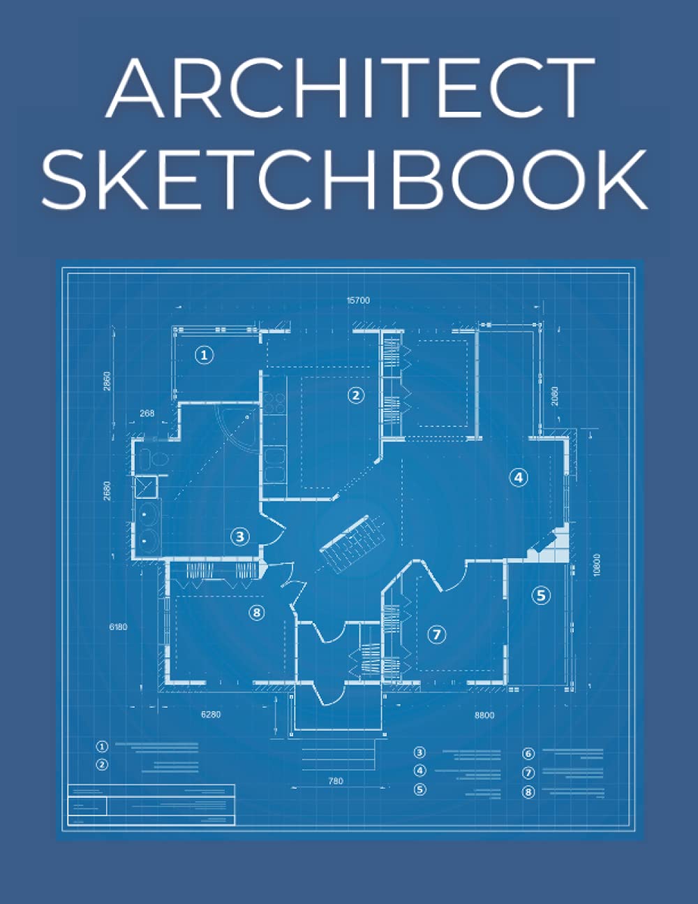 Architect Sketchbook: Construction Drawing and Planning | Architectural Graph Paper | Drafting Blueprint Notebook | Quad Ruled Notebook 5 x 5: Grid Paper Notebook 8.5 x 11 Architecture