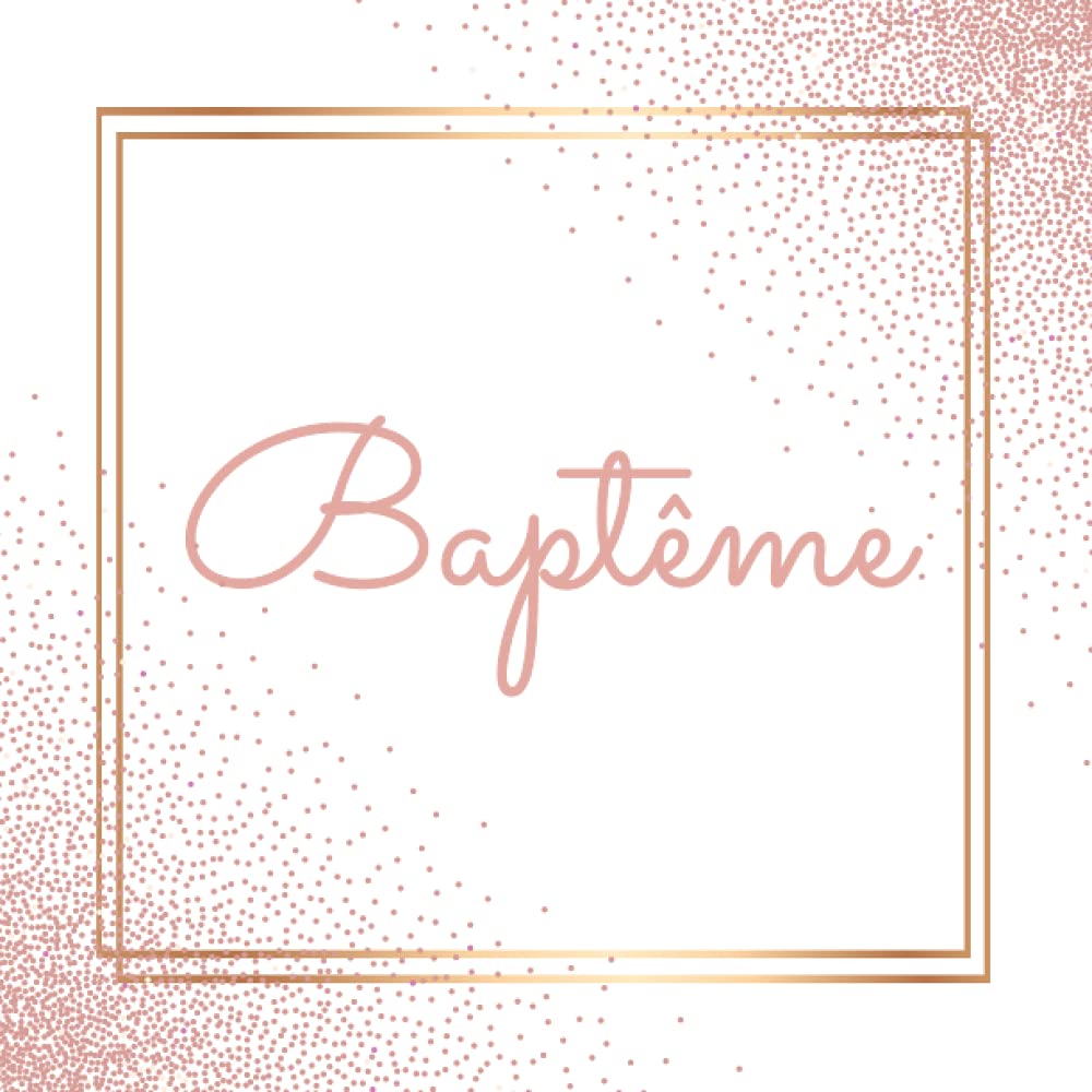 Baptême: Livre D'or Baptême Fille | 90 pages | Idée Cadeau Pour Bébé et Parents De Bébé Parents & Children