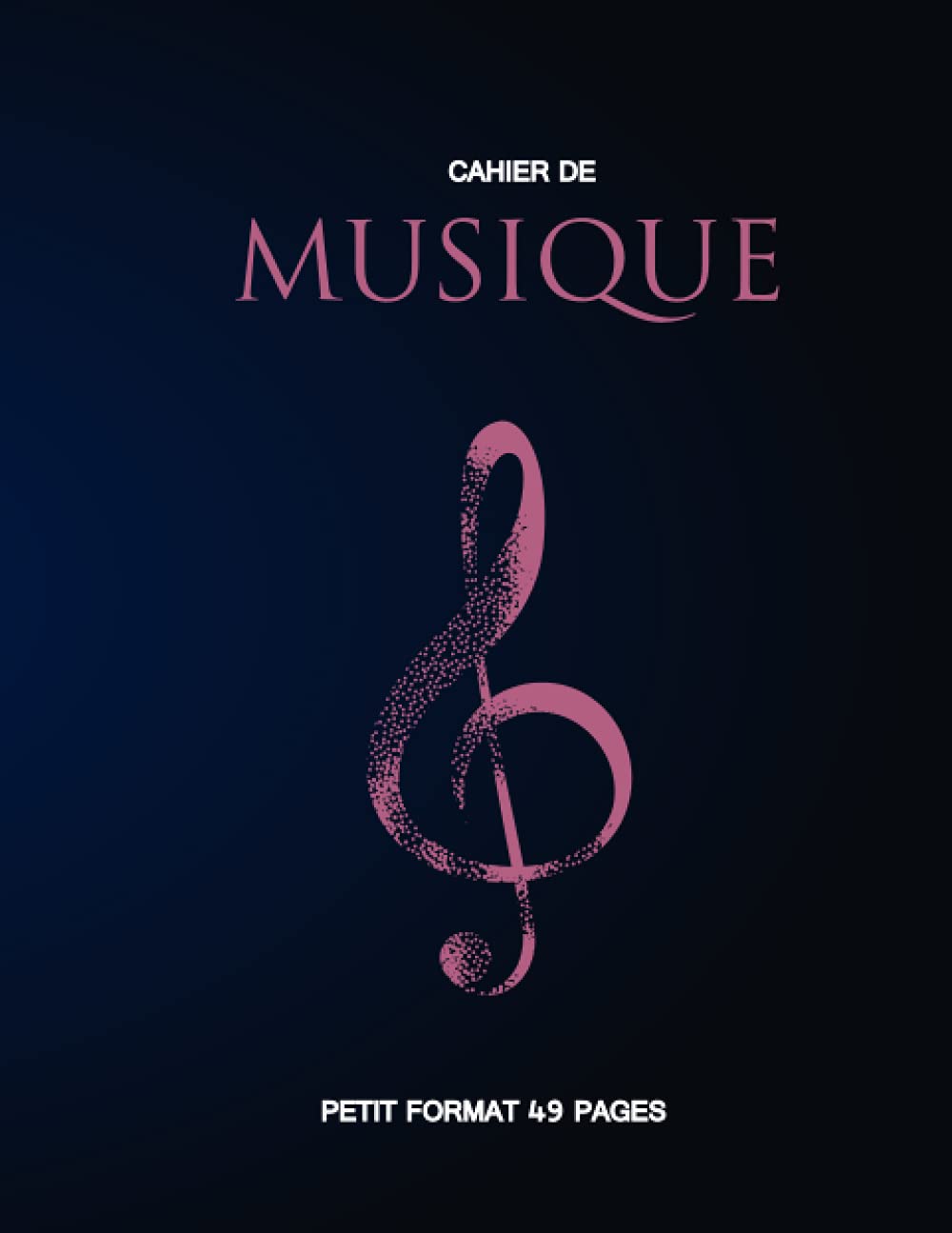 cahier de musique petit format: Meilleure taille 16.99 x 22 cm -carnet de partition pour les enfants et adultes - 48 pages avec 10 portées musicales- couverture originale Arts & Music