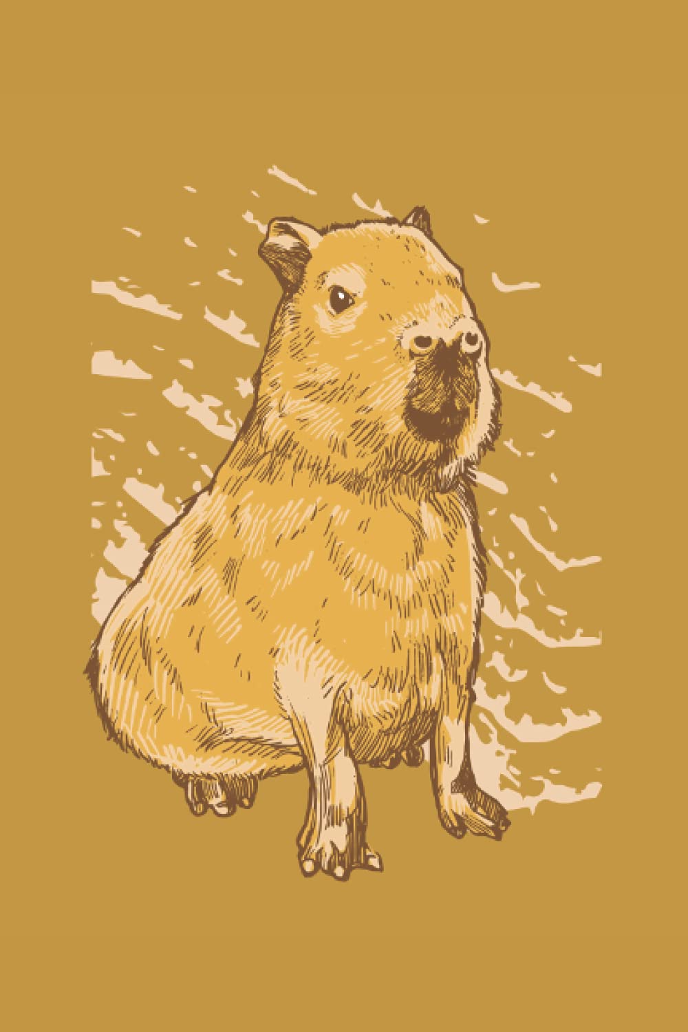 Notizbuch: Capybara Notizbuch | 6x9 Zoll DIN A5 | 120 Seiten Punktraster | Wasserschwein Notizheft | Nagetiere Tagebuch | Meerschweinchen Schreibheft Books