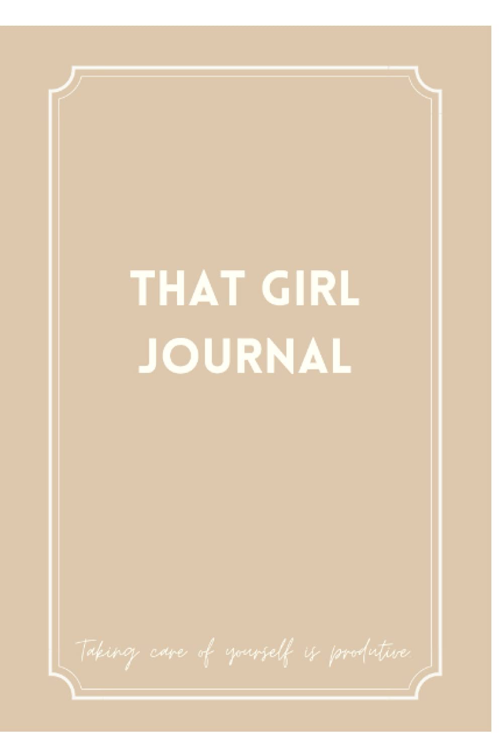 THAT GIRL Journal: Minimal aesthetic beige journal Health, Nutrition & Fitness