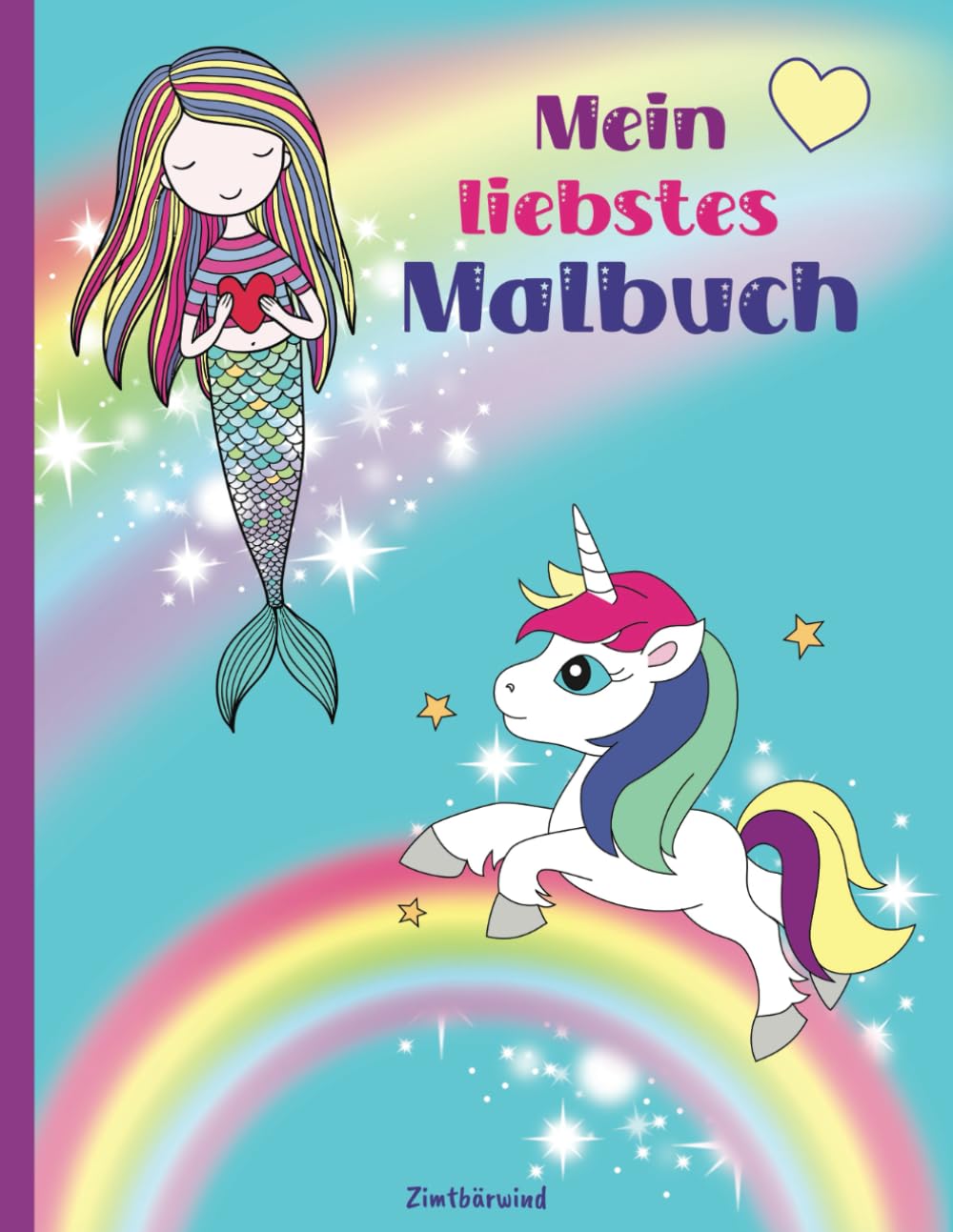Malbuch für Mädchen ab 4 | Wunderschöne Ausmalbilder für Kinder im großen Format: Einhorn und Pferde, Prinzessin und Meerjungfrauen Ausmalbuch (Meine liebsten Einhorn-Bücher) Pets