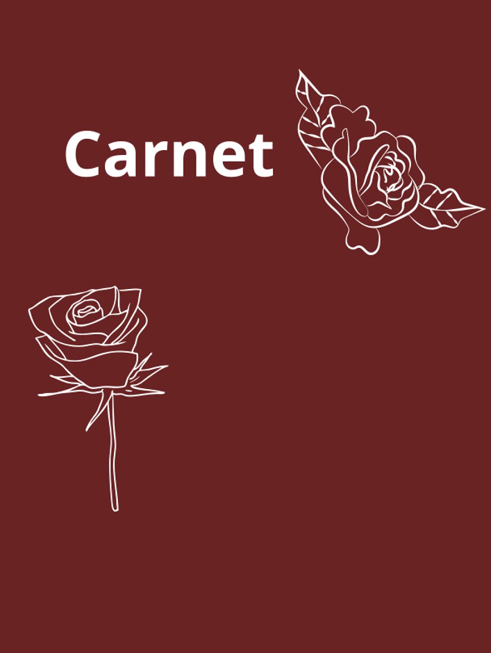 Carnet: Couverture brillante, format 8,5 × 11 pouces, 120 pages, papier ligné, design simple book