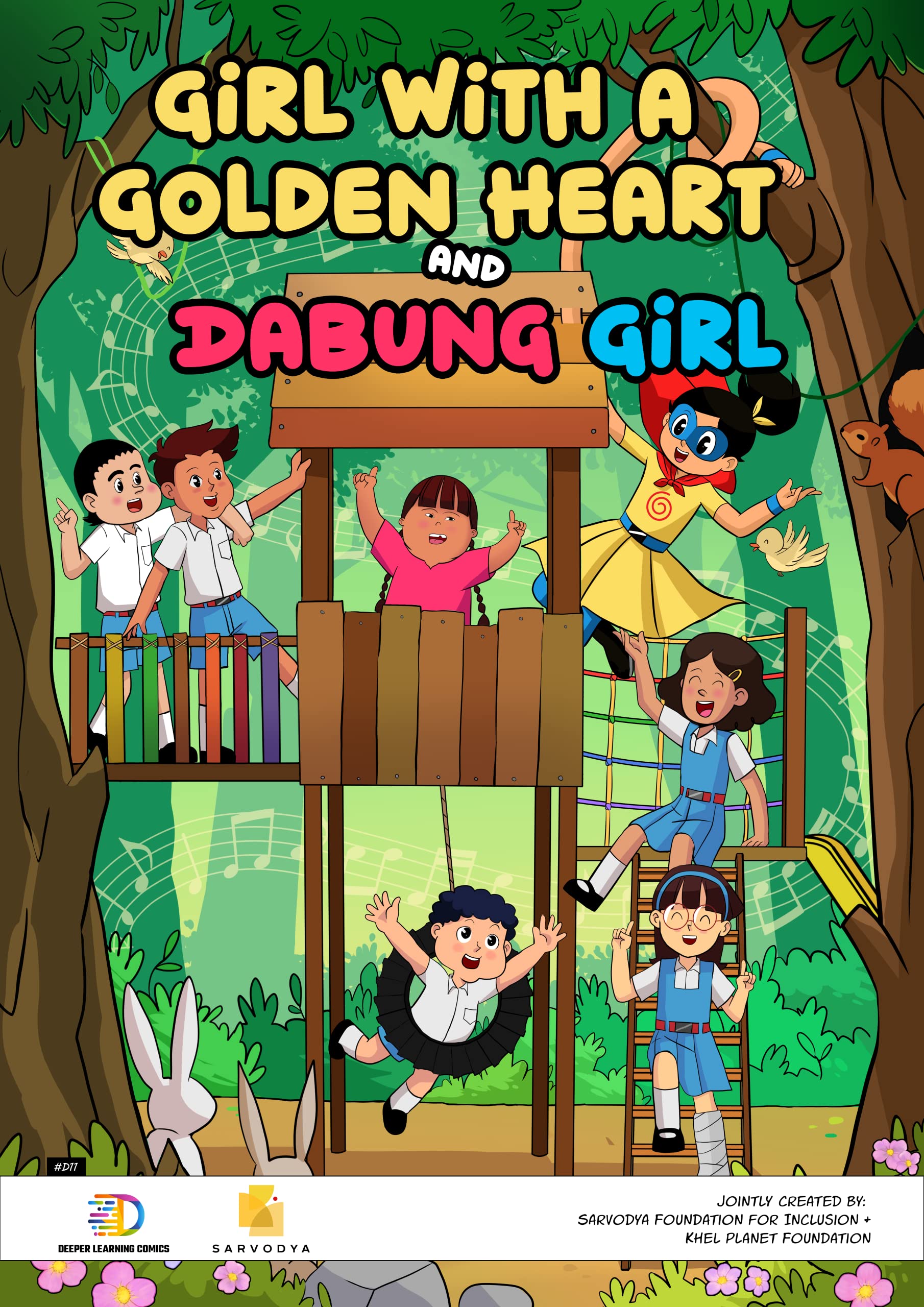 Girl with a Golden Heart and Dabung Girl: Superhero Graphic Novel / Comic Book (Dabung Girl Comics in English) Manga