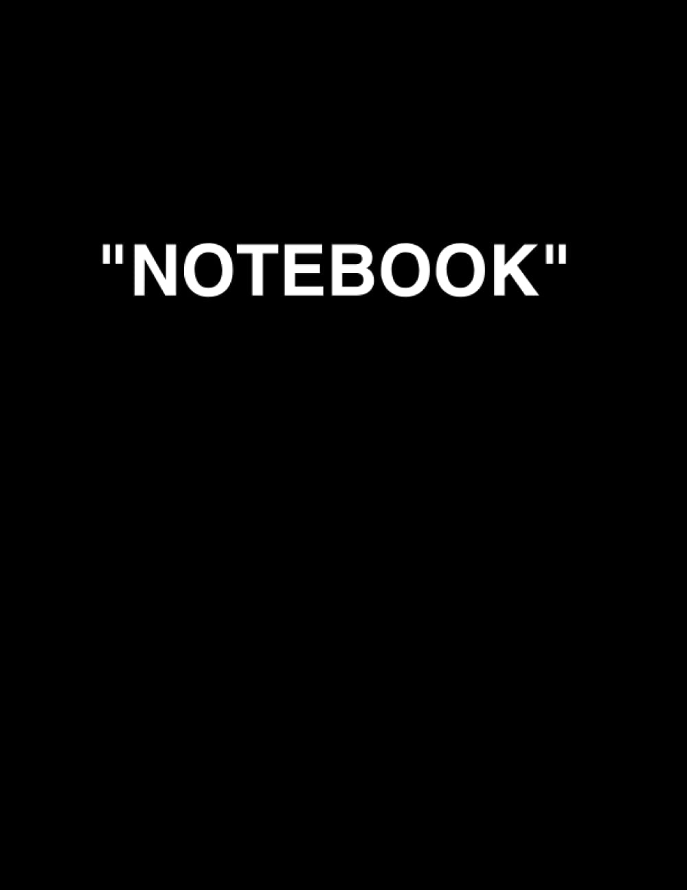 Notebook: OFF-WHITE Style A4 Black Notebook | 120 Pages | Lined paper | School Essentials: OFF-WHITE inspired cover, 120 line pages for note taking. Film, Art & Culture
