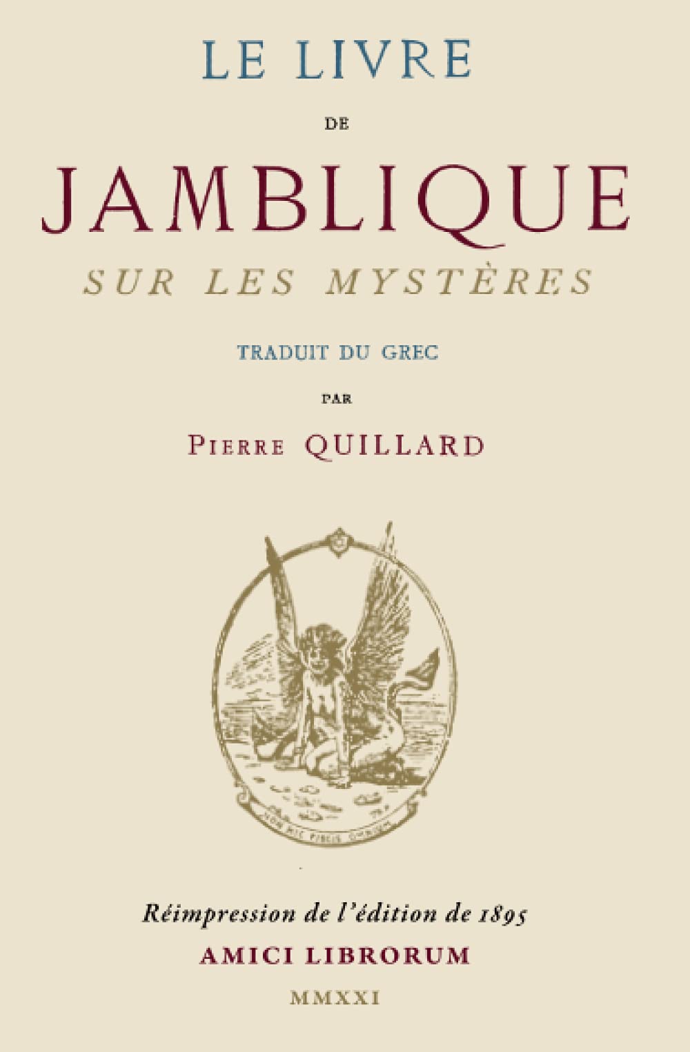 Le Livre de Jamblique sur les Mystères Religion & Esotericism